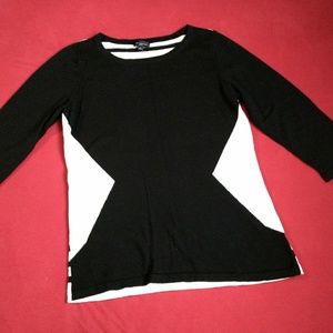 The Limited black and white sweater